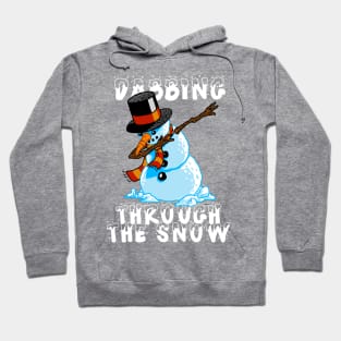 Snowman Dabbing Through The Snow Shirt Christmas Dab Santa 2 Hoodie